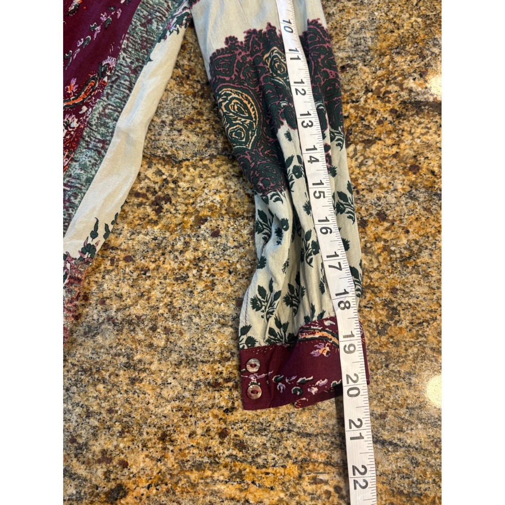 Anthropologie Tiny Patchwork Print Shirtdress Shi… - image 7